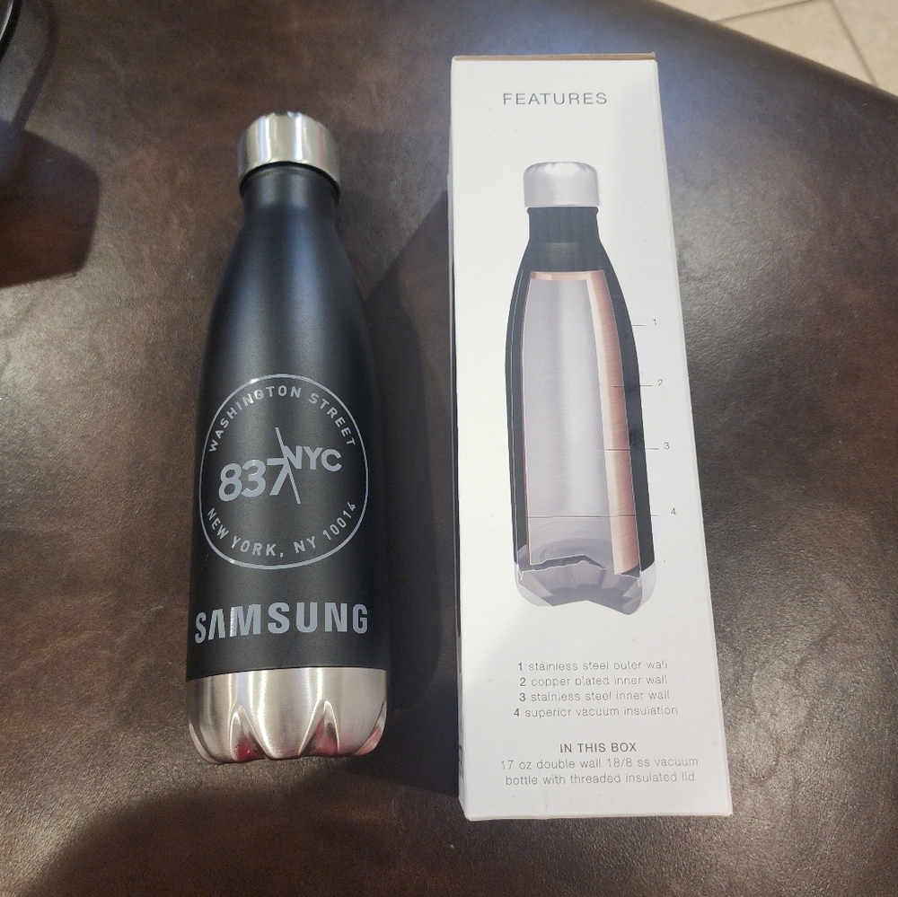 SAMSUNG Stainless Steel Water Bottle NWT
